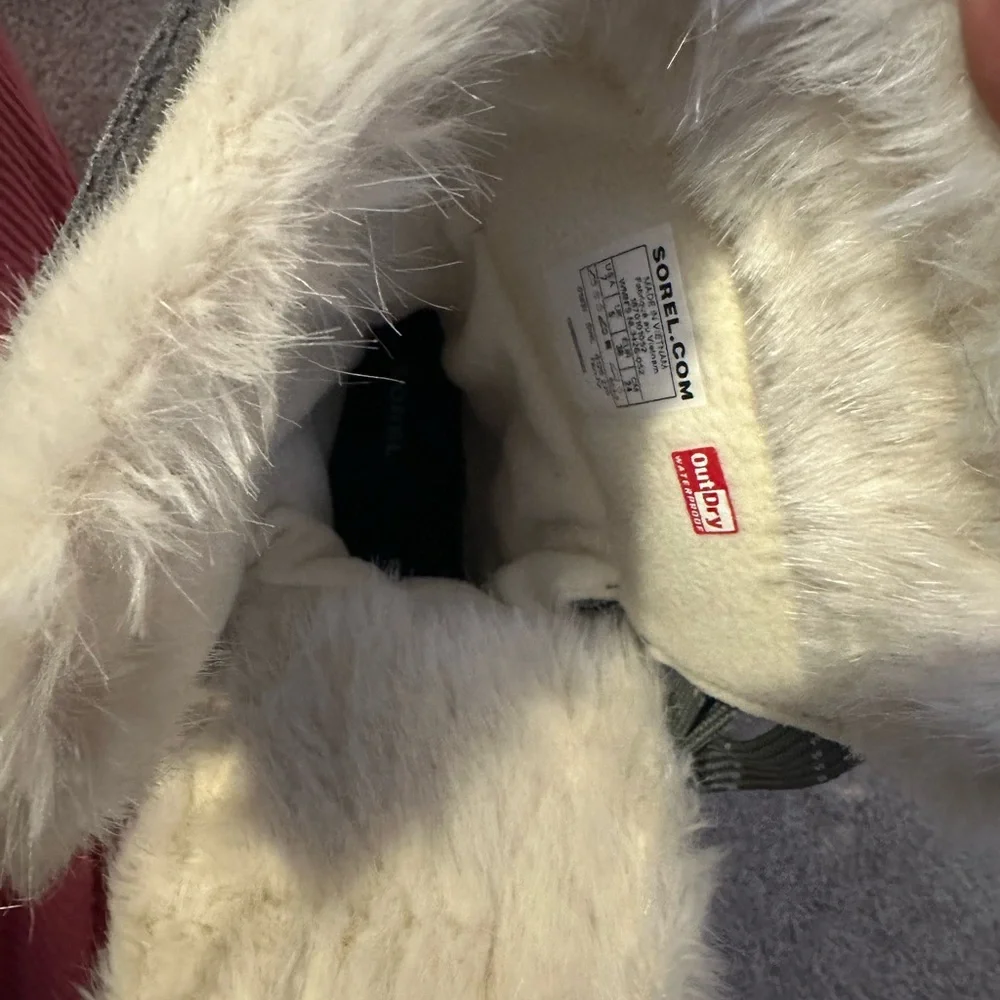 Gray Fur-Lined Women's Boots - Picture 4 of 6